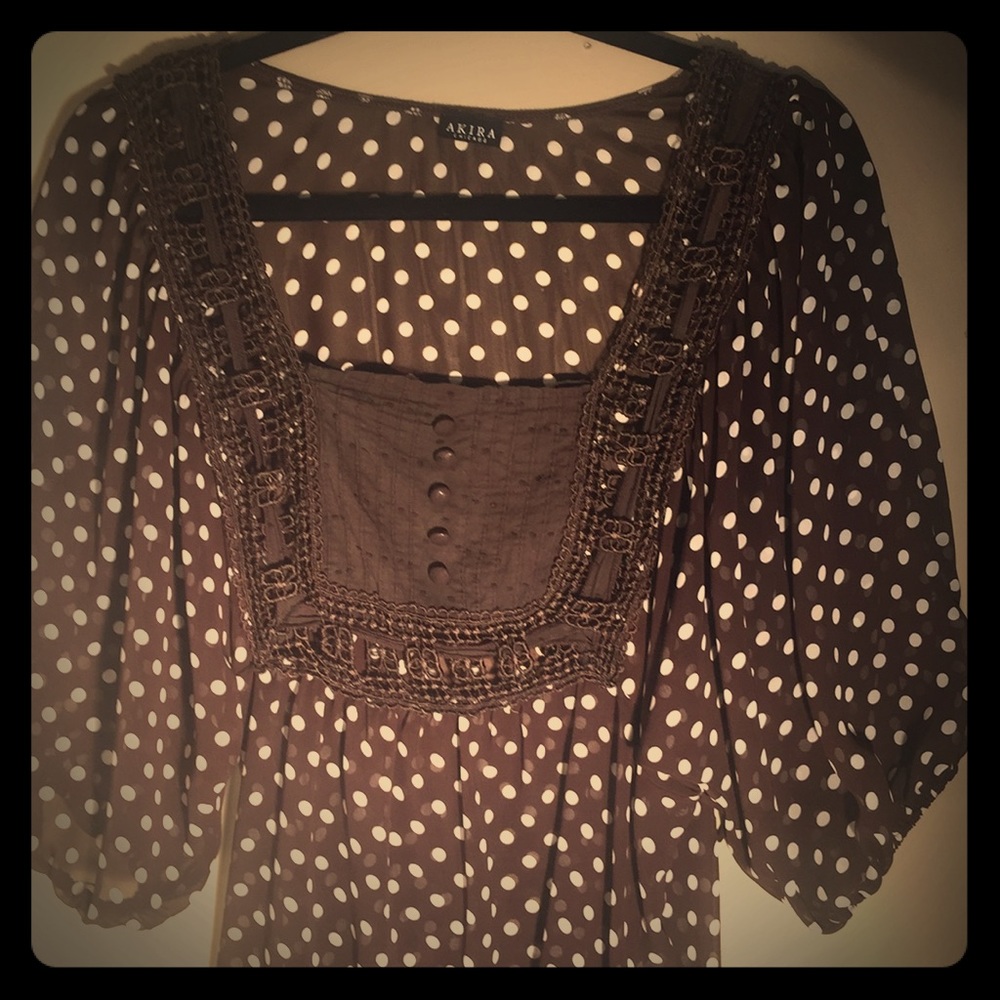 Akira polka dot tunic